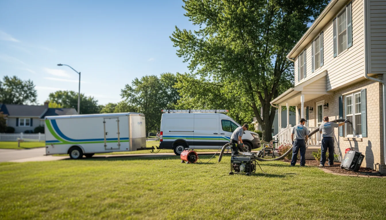 Flooded Basement Restoration And Cleanup With Repair in Medaryville, IN near me
